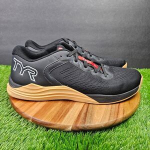 TYR CXT-1 Trainer Shoes Mens Size 12 Black Gum Cross Training Athletic Gym